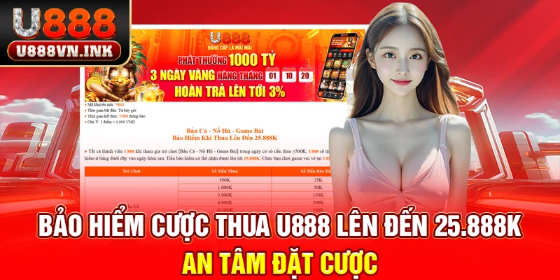 bảo hiểm cược thua u888